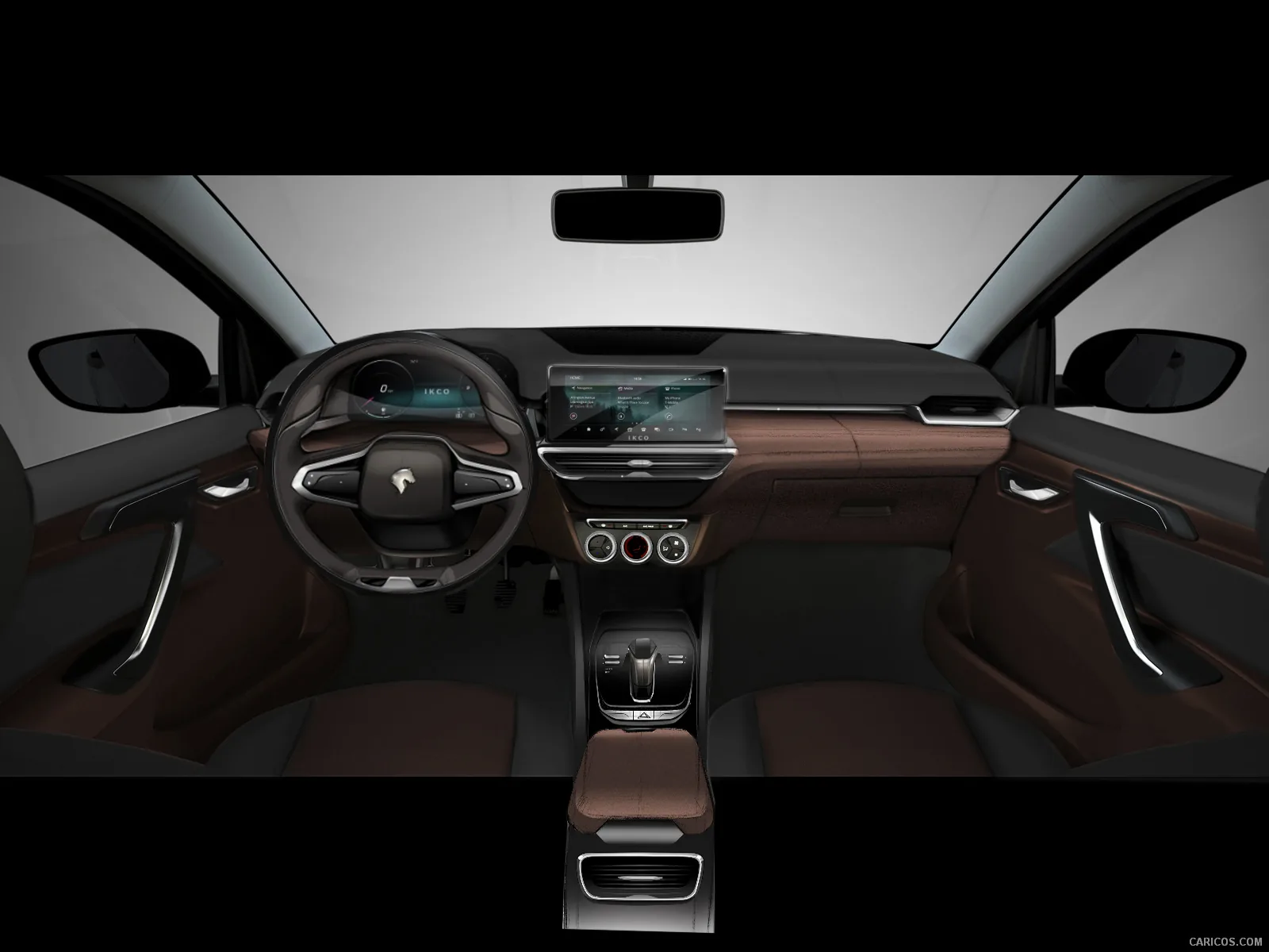 Automotive interior and cockpit concept rendering from Monica Motamedi’s supplied portfolio archive.